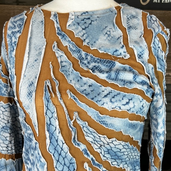 Cactus Flower vintage distressed torn destroyed top size Medium - Picture 3 of 13